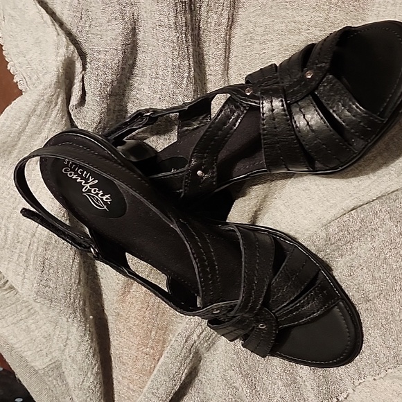 Strictly Comfort Brand Heeled Sandles - Picture 1 of 9